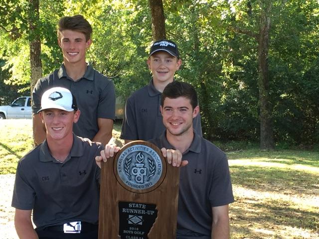 CHS Boys Golf Team State Tournament Runner-Up