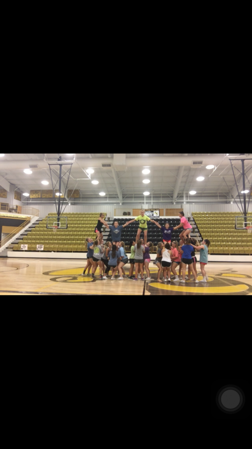 CHS Cheer Preparing for Homecoming
