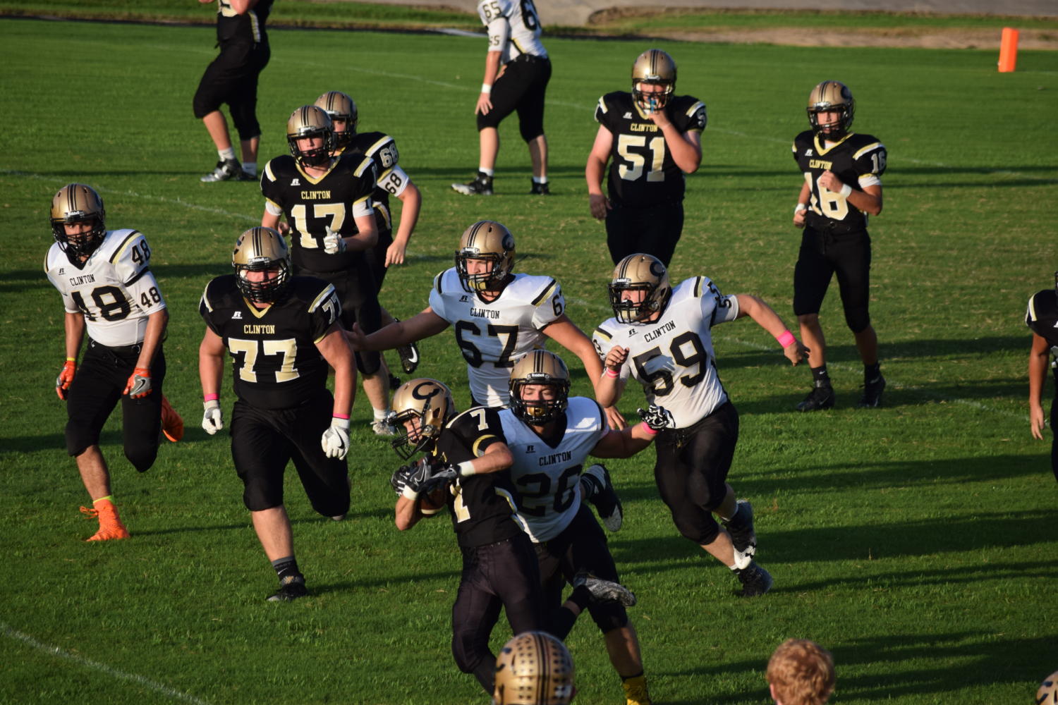 Black and Gold Game Football 001
