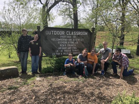 CHS Art Students Work in the City Park with Art of Gardening Project